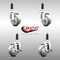 Service Caster 3 Inch 316SS Gray Poly Swivel 3/4 Inch Expanding Stem Caster Brake SCC, 2PK SCC-SS316EX20S314-PPUB-2-TLB-2-34 - alternate 3